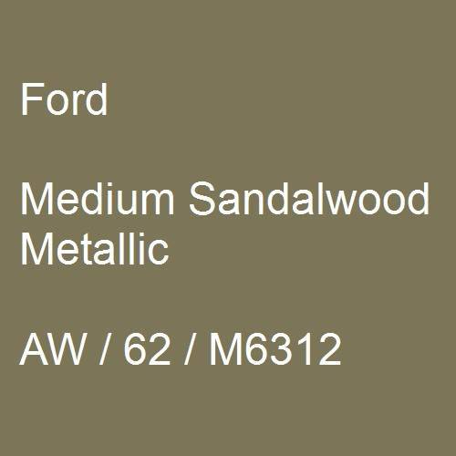 Ford, Medium Sandalwood Metallic, AW / 62 / M6312.